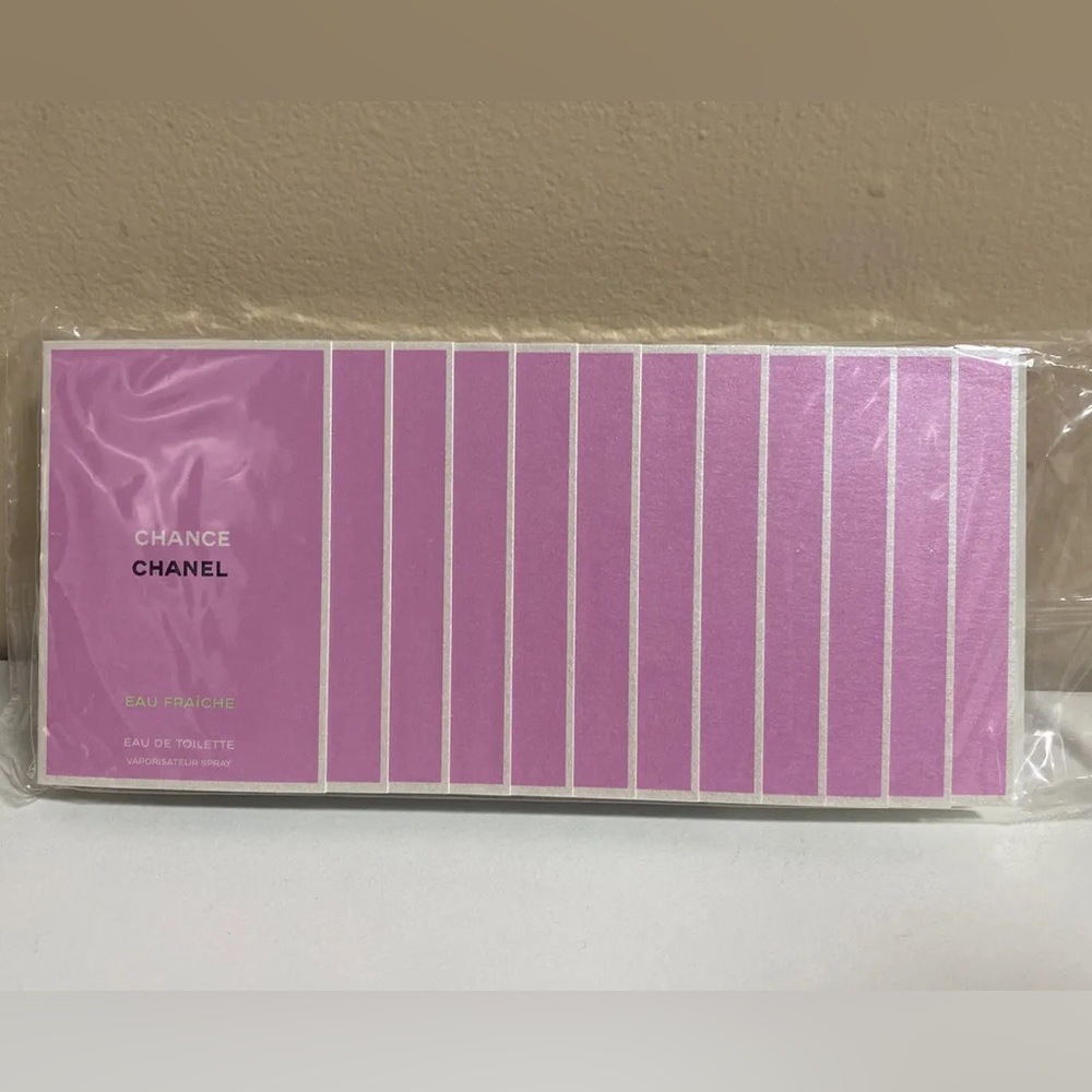 Chanel Chance Eau FRAICHE EDT NEW SEALED SLEEVE Sample Spray x12 1.5 ml each